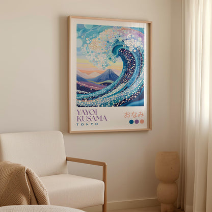 Yayoi Kusama Great Wave Print