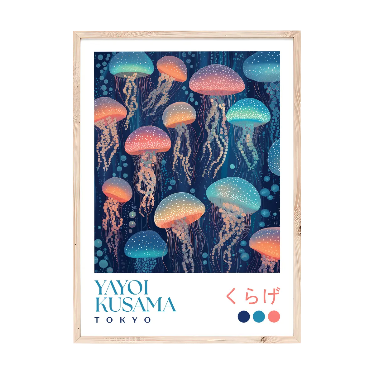 Yayoi Kusama Glowing Jellyfish Print