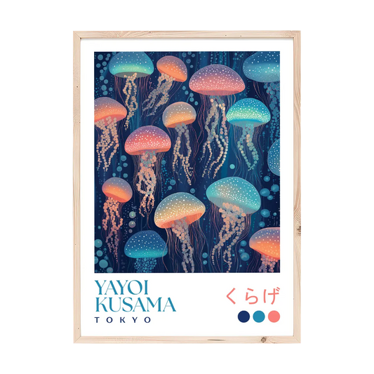Yayoi Kusama Glowing Jellyfish Print