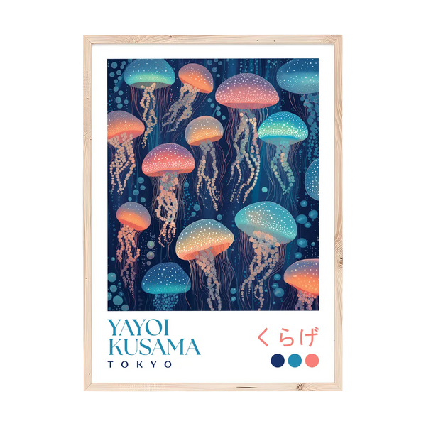 Yayoi Kusama Glowing Jellyfish Print
