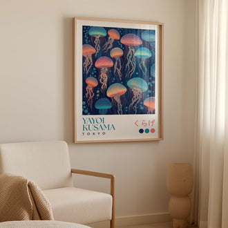 Yayoi Kusama Glowing Jellyfish Print - alternate