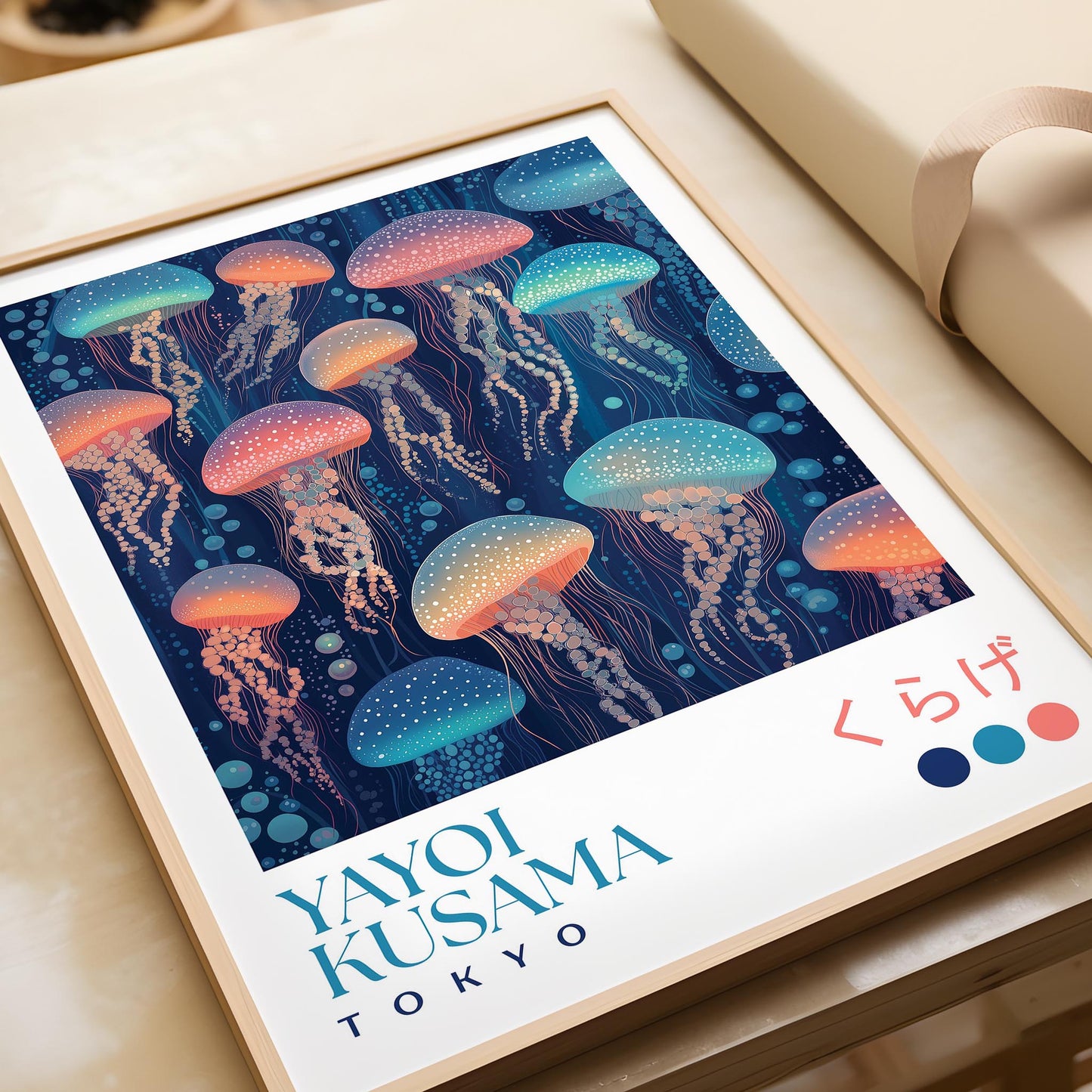 Yayoi Kusama Glowing Jellyfish Print