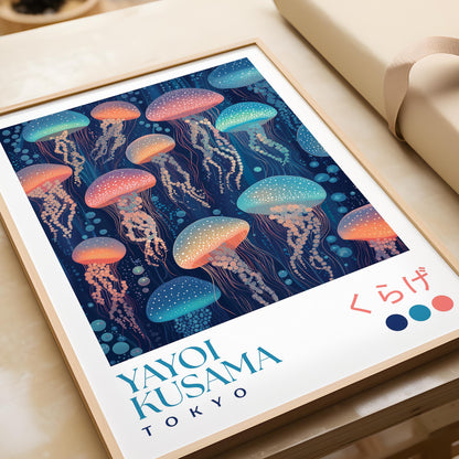 Yayoi Kusama Glowing Jellyfish Print