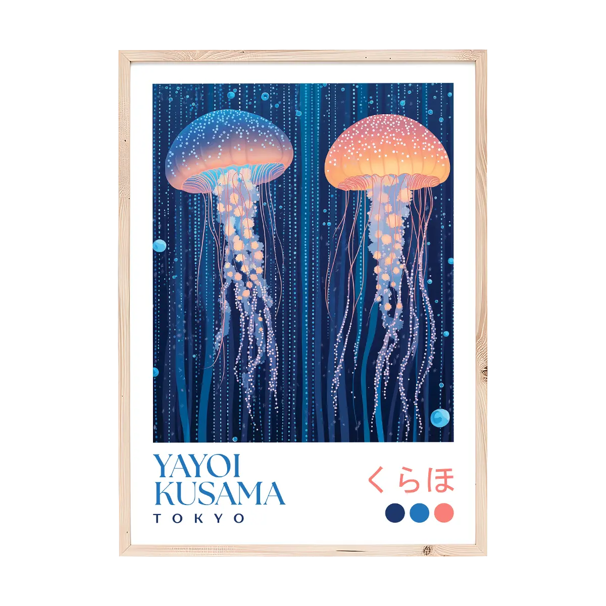 Yayoi Kusama Jellyfish Duo Print