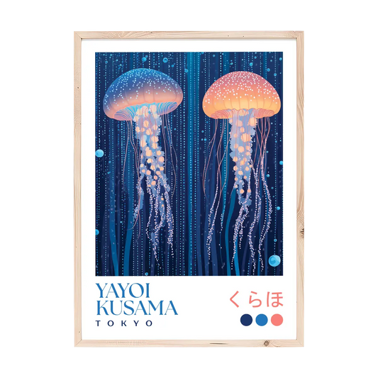 Yayoi Kusama Jellyfish Duo Print