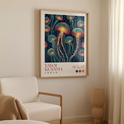 Yayoi Kusama Lantern Jellyfish Print