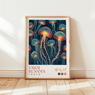 Yayoi Kusama Lantern Jellyfish Print