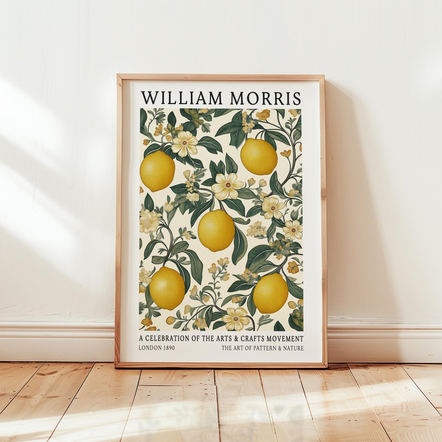 William Morris Lemon Print