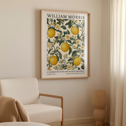 William Morris Lemon Print