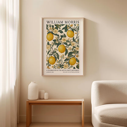 William Morris Lemon Print