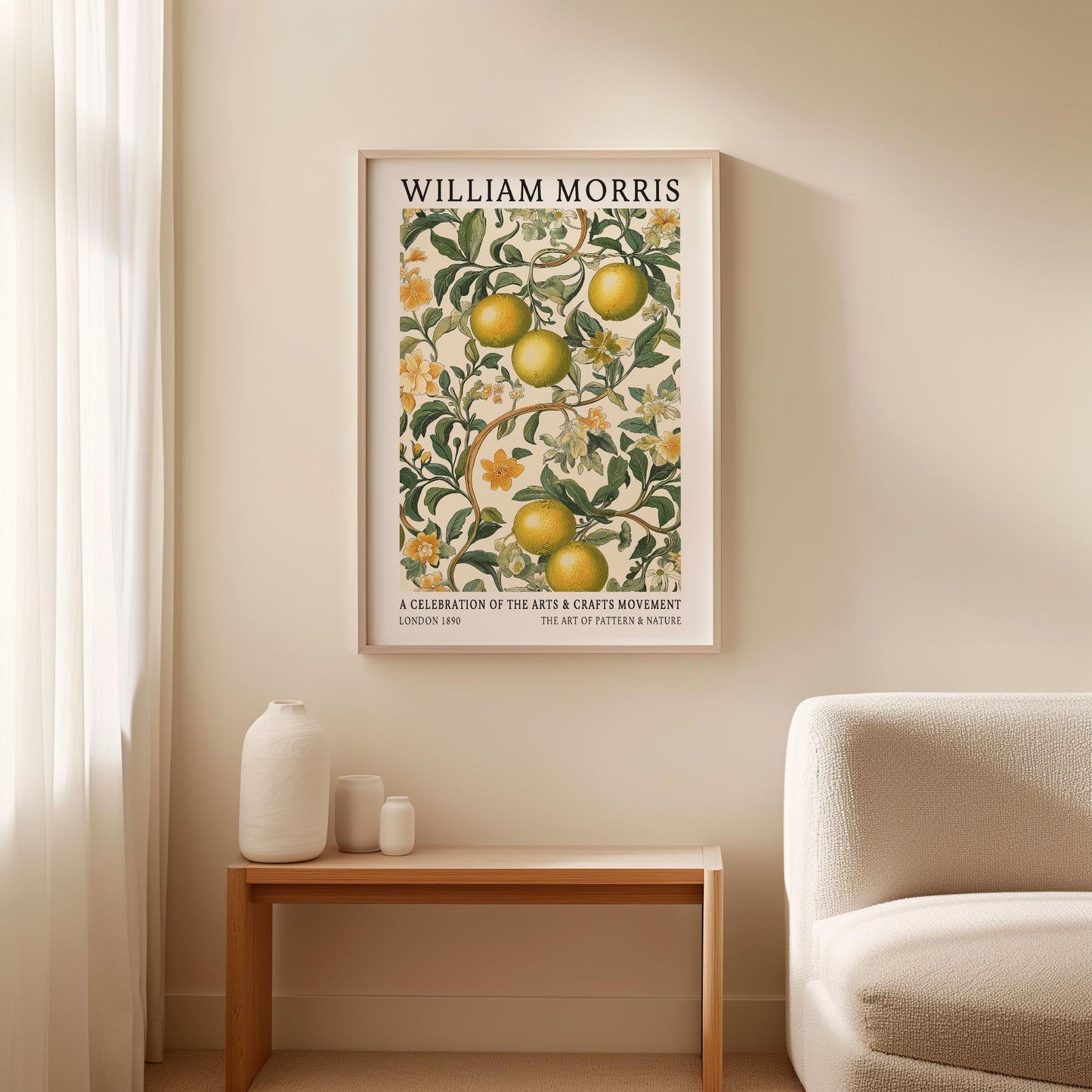 William Morris Lime Print