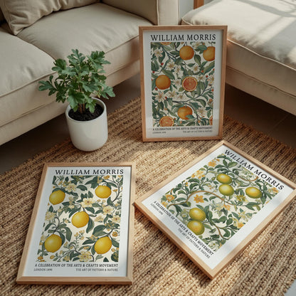 William Morris Citrus Print Set of 3