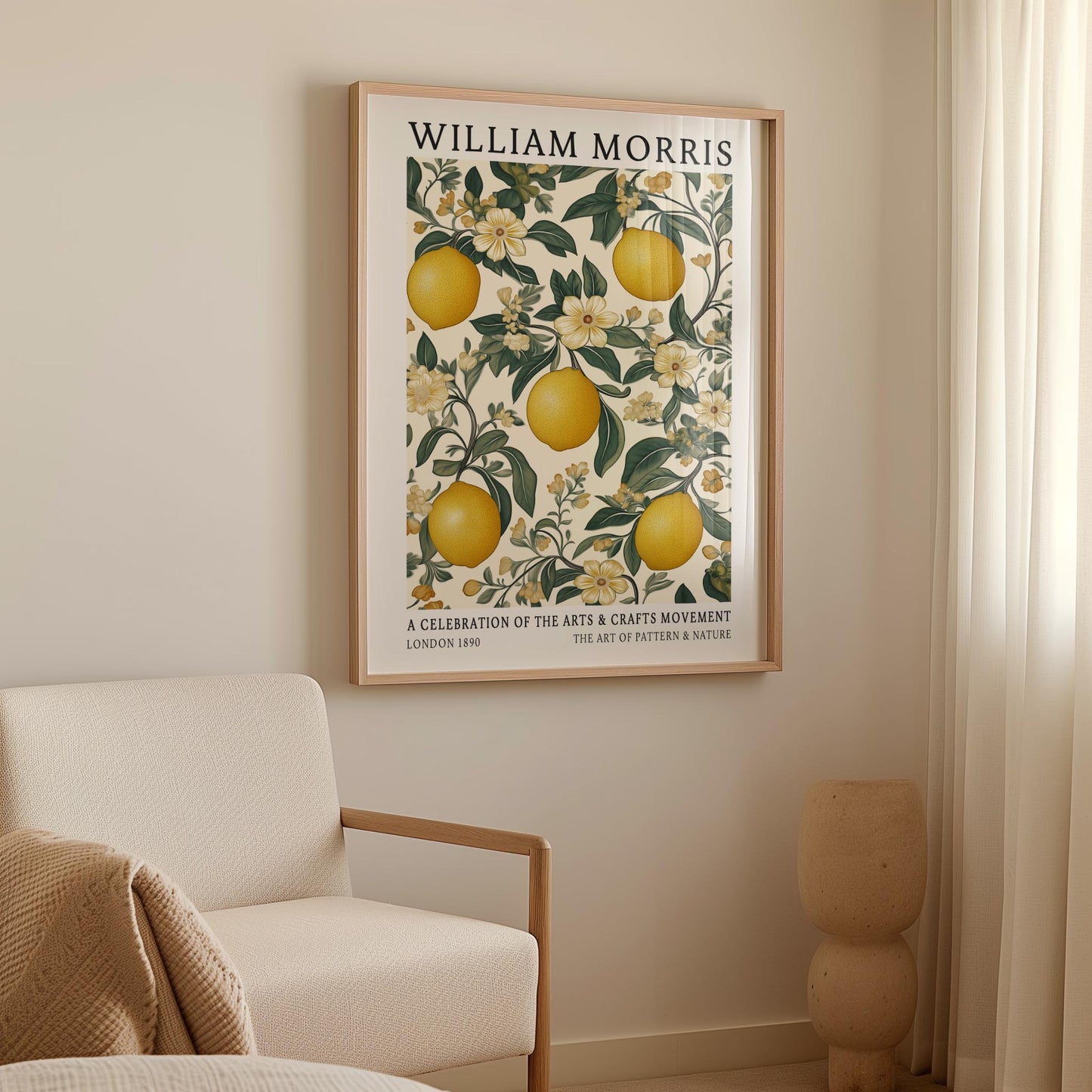 William Morris Citrus Print Set of 3