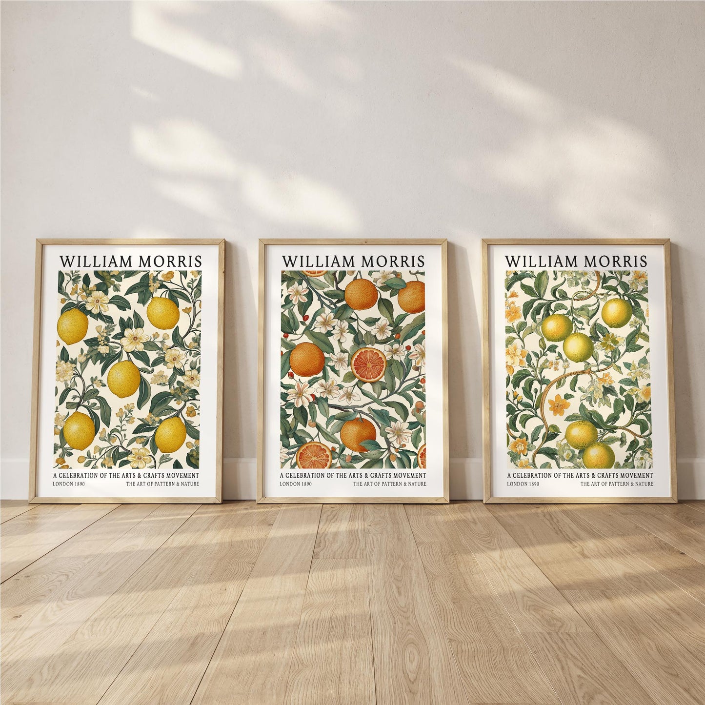 William Morris Citrus Print Set of 3