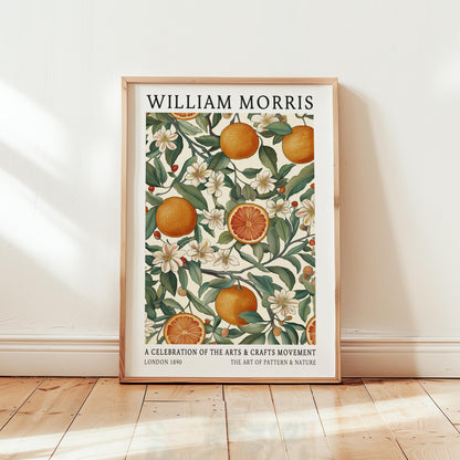 William Morris Orange Print