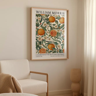 William Morris Orange Print - alternate
